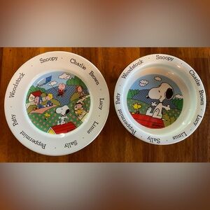 Peanuts Character Plate & Bowl Set